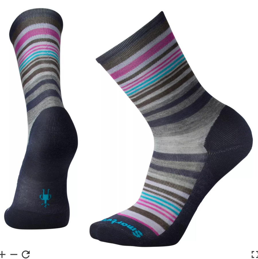 Women's Everyday Jovian Stripe Crew Socks-Smartwool-Wind Rose North Ltd. Outfitters