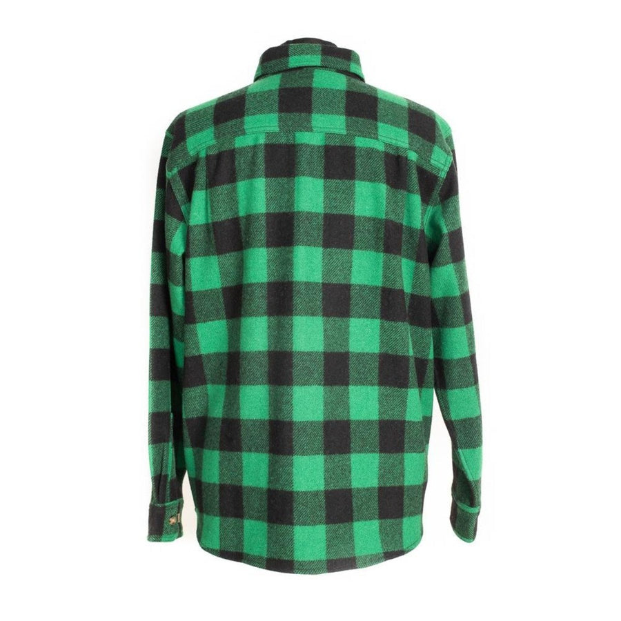 Woolly Dry Goods Men's Check Washable Wool Shirt (WS03R)