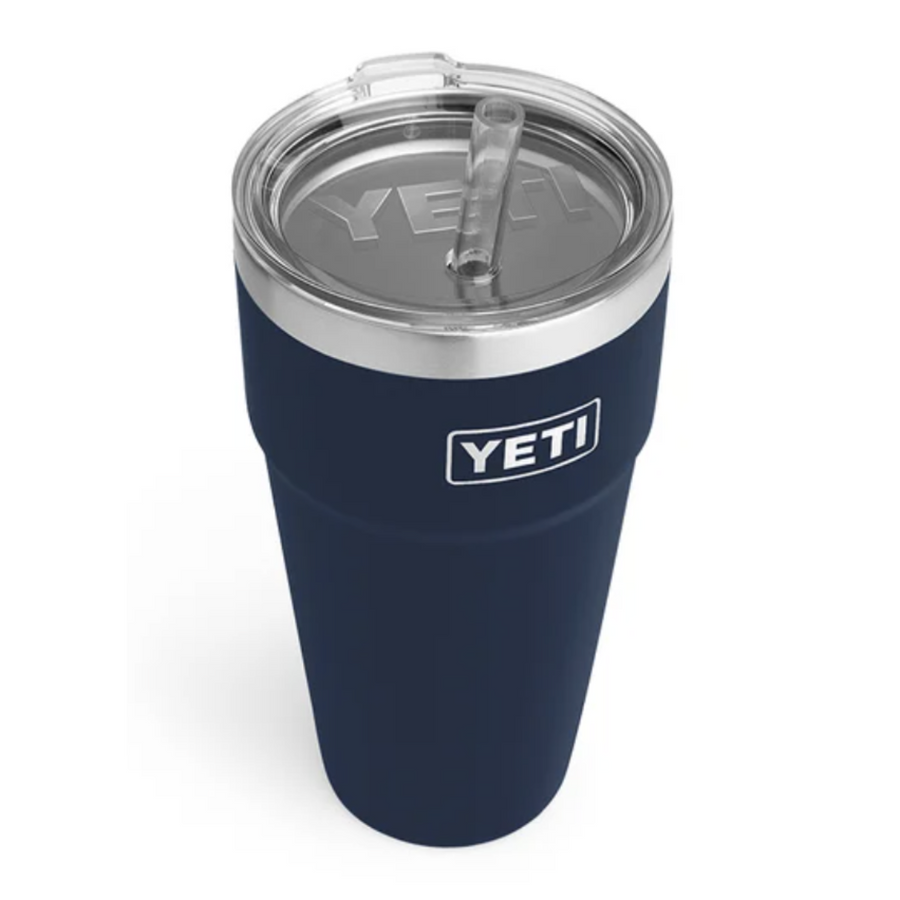 Yeti Rambler 26 oz Stackable Straw Cup, Camp Green