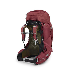 osprey ariel ag 65 backpack Women's Osprey Fly shoulder strap and hipbelt Osprey Women's Ariel 65 Backpack