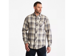 Timberland Pro Mens Woodfort Mid Weight Flannel Work Shirt