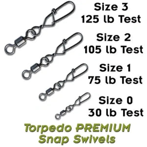 Torpedo Premium Snap Swivels